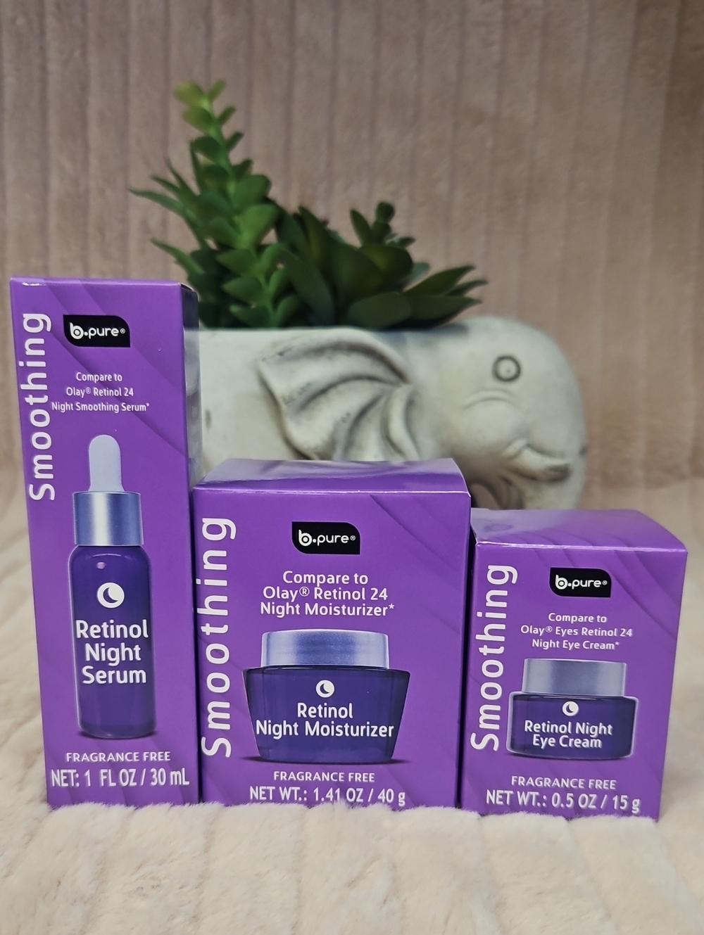 b. Pure Smoothing Retinol Night Skin Care Set  3-PC